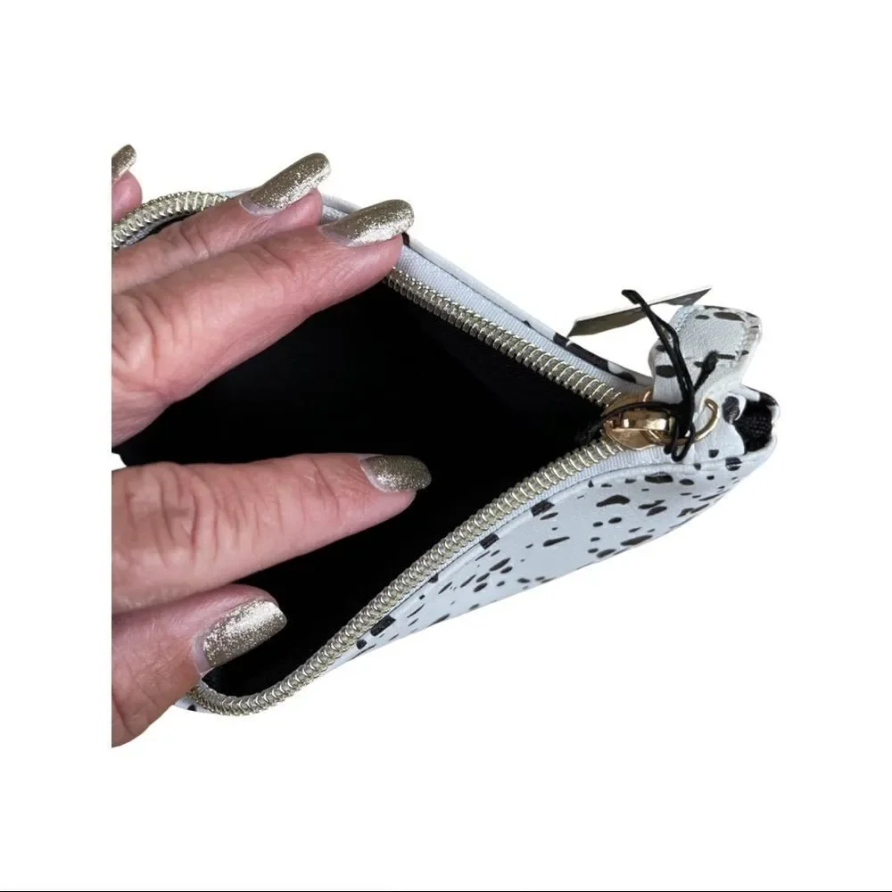 NWT Mollie Jacob Abstract Monochrome Pouch